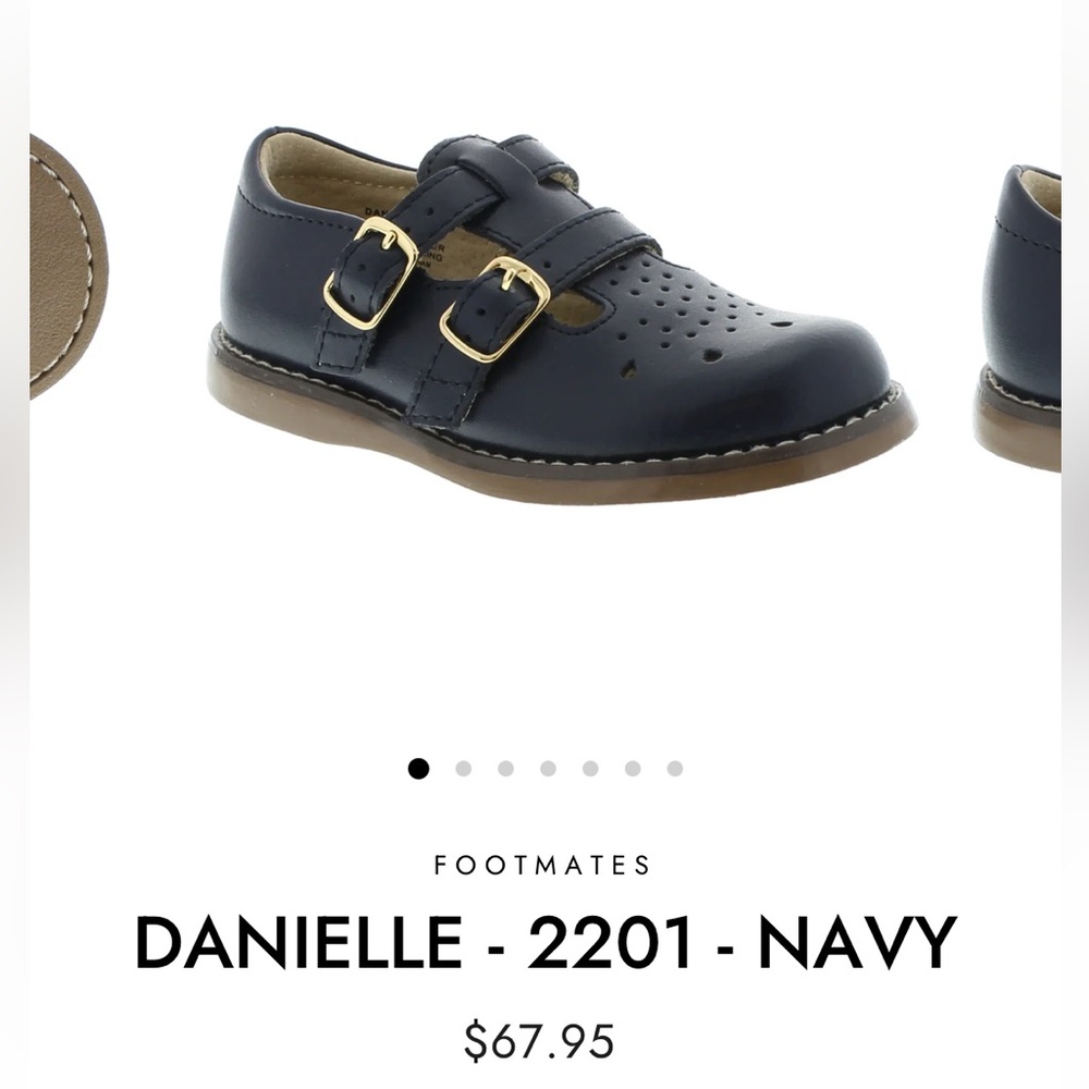Footmates Girls Size 13 Navy Danielle Mary Jane